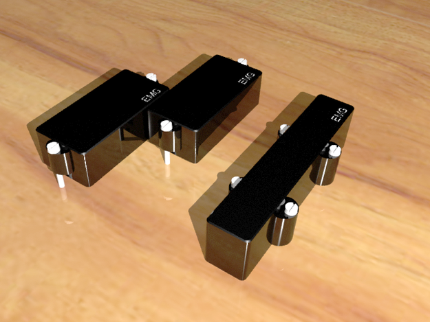 Bass guitar pickups