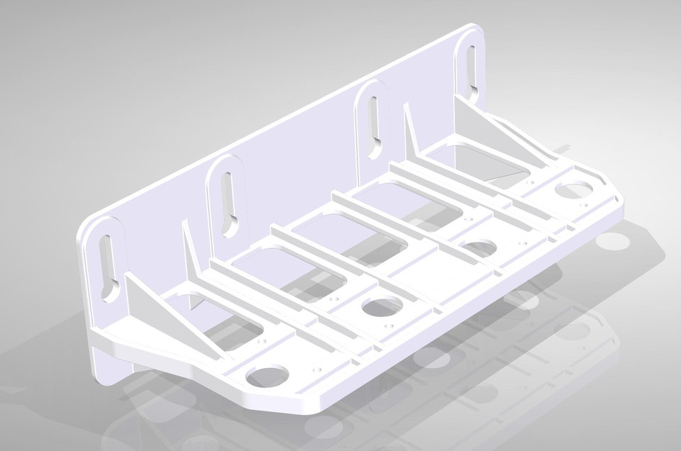 Support for duplex filter cartridge housings 3D CAD Model Library