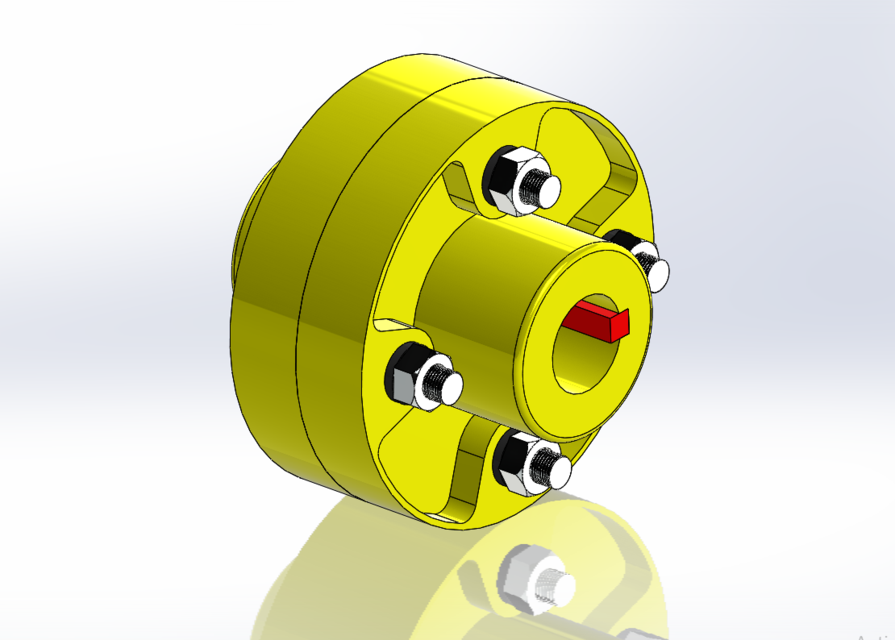 Flanged coupling