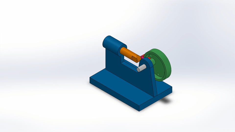 Cam and follower 3D CAD Model Library GrabCAD