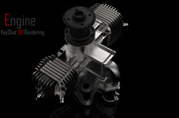 Keyshot 3d rendering (engine model)