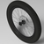 Bicycle - Wheel assy - 24" rim, 3" tire, Ringlé hub 36H & 203mm disk break