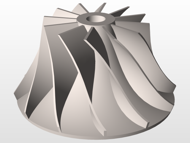 turbo compressor wheel