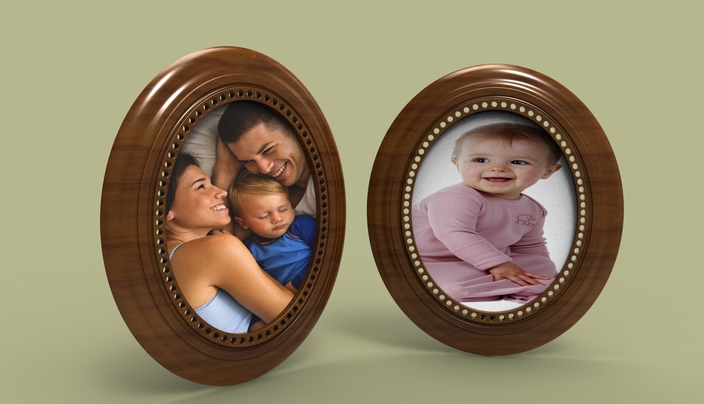 Photo Frame (oval Shape)