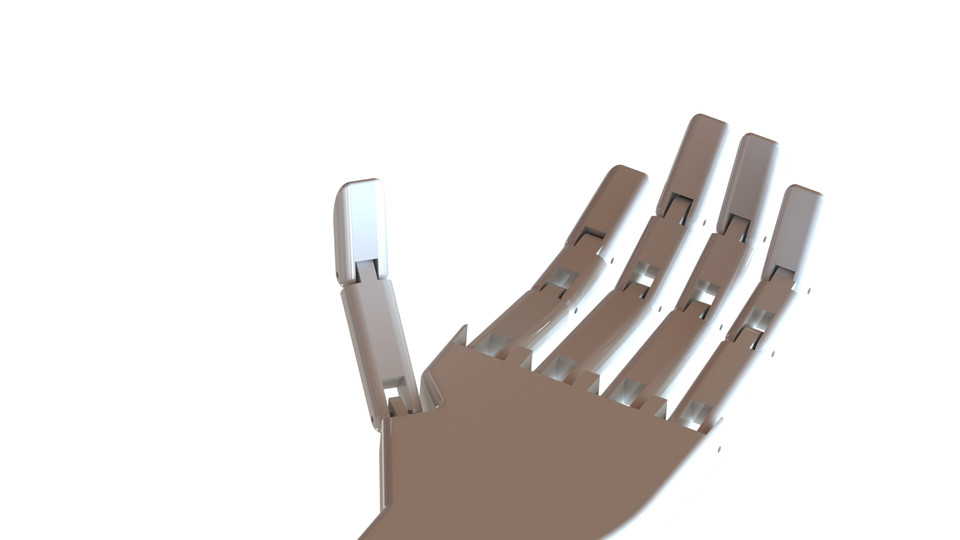 robotic hand (CAD FILE NOT COMPLETE) 3D CAD Model Library GrabCAD