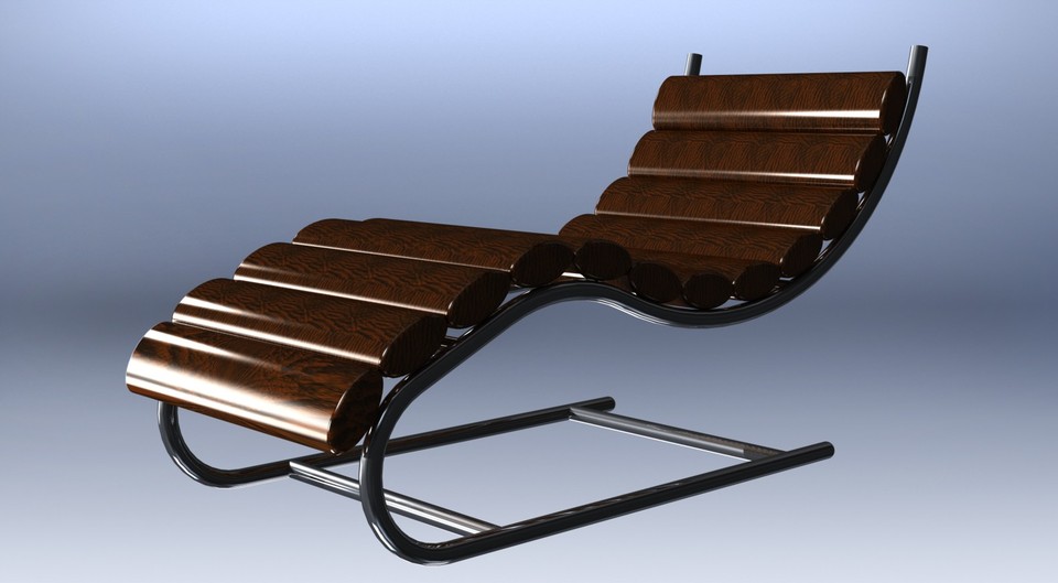 Lounge chair 3D CAD Model Library GrabCAD