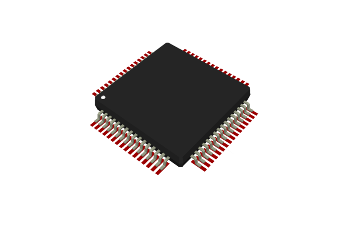 LQFP 64 Pin - STL, Other - 3D CAD model - GrabCAD