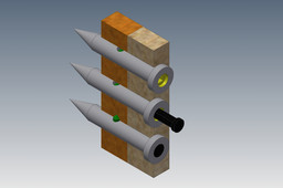 3D Nails and Screws with Breakaway Spiked Anchor(s)