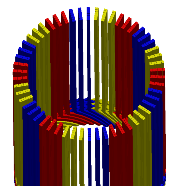 Hairpin 6 layers stator winding 3D CAD Model Library GrabCAD