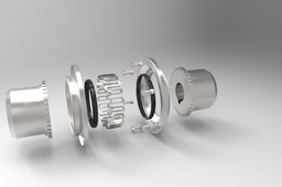 Shaft connector with spring