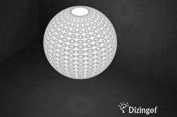 Voro - Lamp Shade 180mm - Math Art by @Dizingof