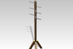 Wooden Adjustable Coat Rack