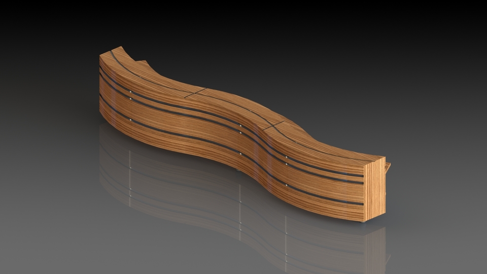 Request Reception table 3D CAD Model Library GrabCAD