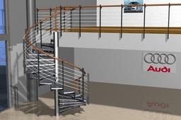 Staircase and railings for Audi auto sales centre. Photo of stair!