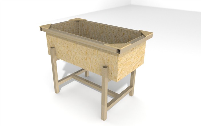 Chick brooder box