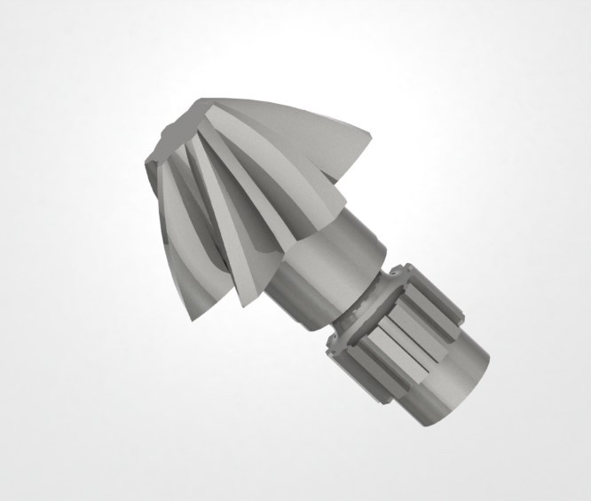 helical gear 3D CAD Model Library GrabCAD