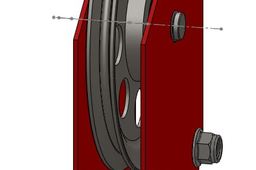 Crane pulley block