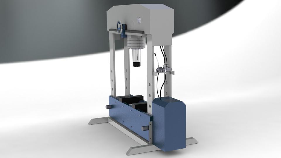 press machine 3D CAD Model Library GrabCAD