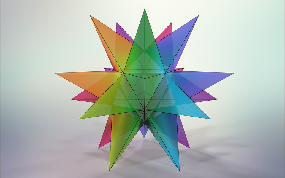 Great Stellated Dodecahedron 3D CAD Model Library GrabCAD