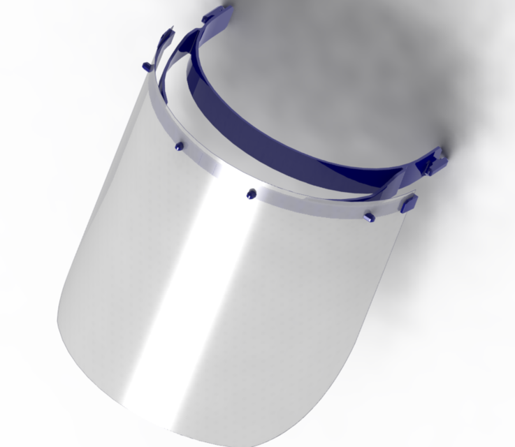 Covid Face Shield Protection Optimized with nozzle 0.8mm and Standard A4 Binding cover