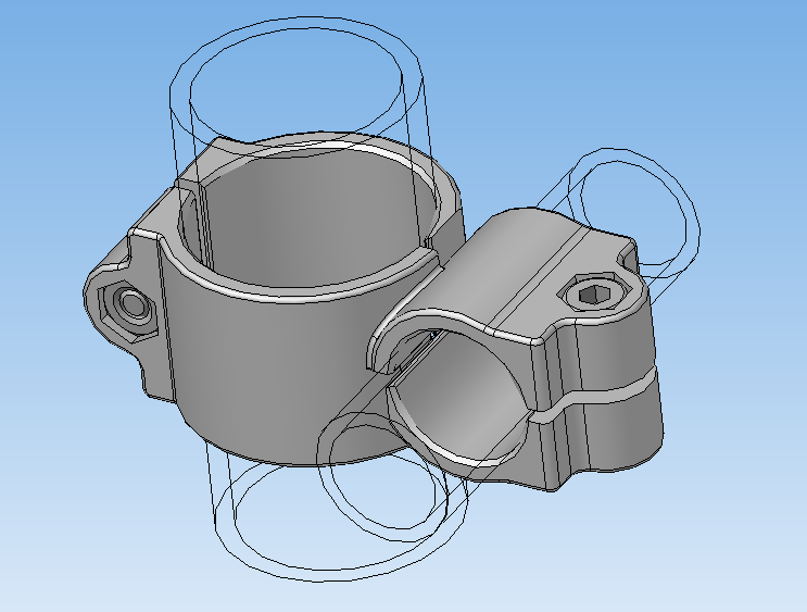 Bracket for cross fixing pipes