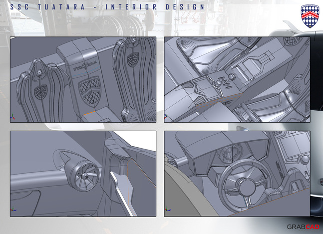 SSC Tuatara - Interior design