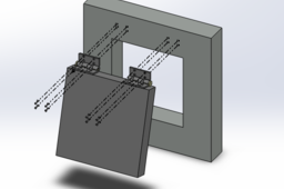Hinged door