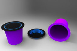 Water glass with bowl