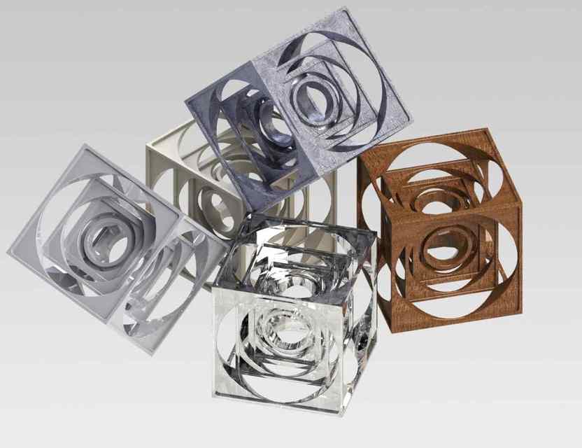 Turner's Cube 3D CAD Model Library GrabCAD