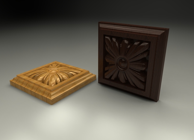 Carved rosette