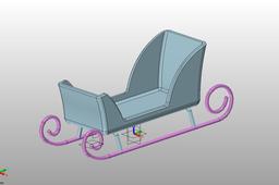 Sleigh business card holder