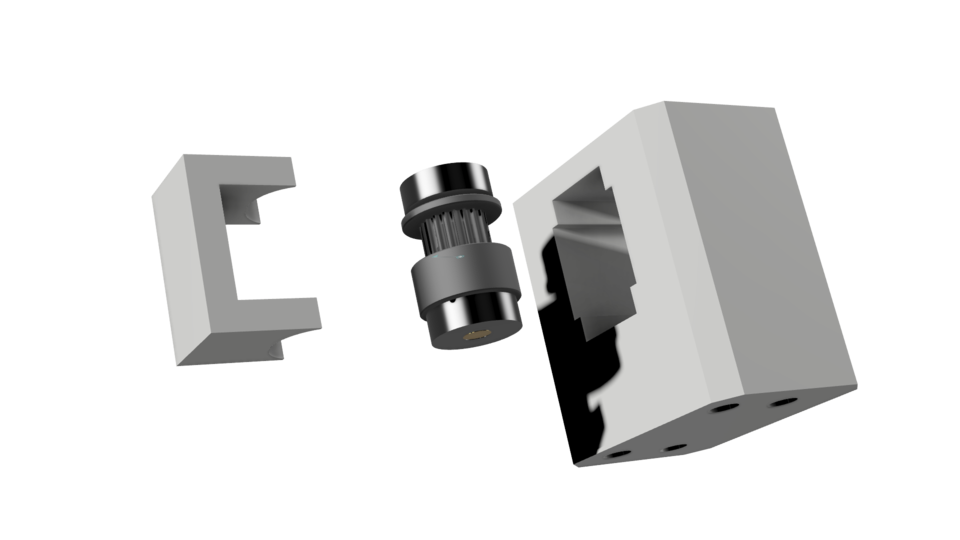 GT2 Pulley Bracket 3D CAD Model Library GrabCAD