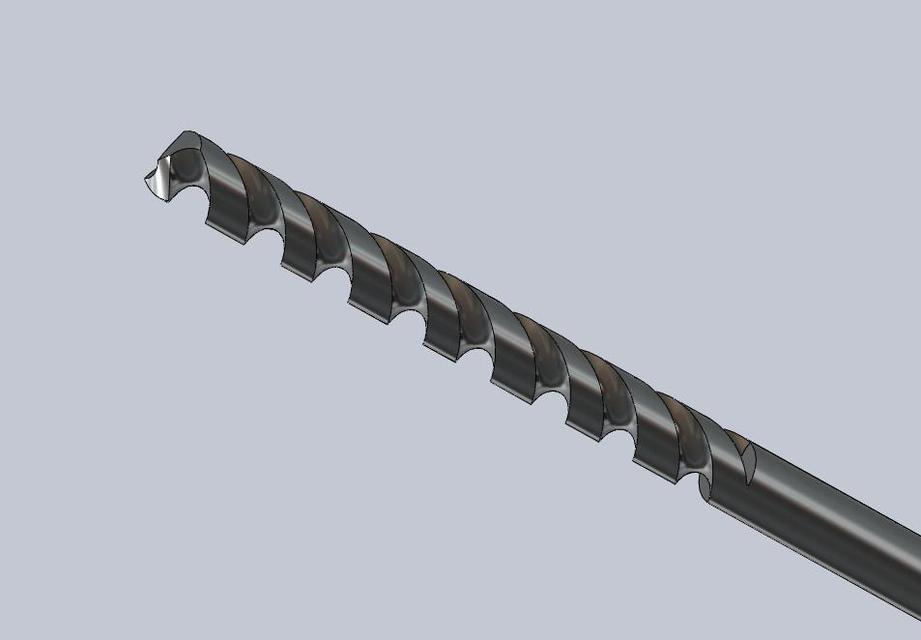 DRILL BIT 3D CAD Model Library GrabCAD