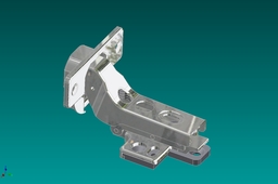 Inset concealed cabinet hinge