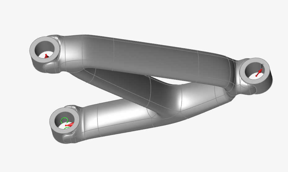 Suspension lower arm 3D CAD Model Library GrabCAD