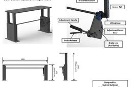 GEAR BASED ADJUSTABLE TABLE