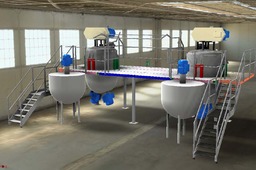 Mixing, reactor vessel platform