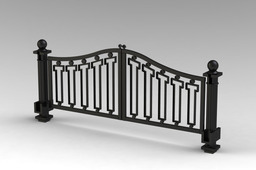 Gates with cast column
