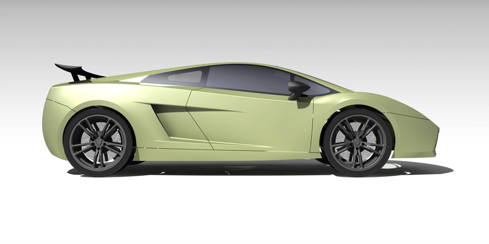 basic shape of Lamborghini Gallardo