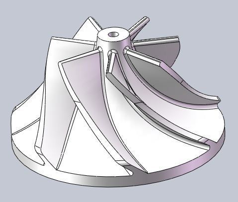 centrifugal impeller with 7 blades