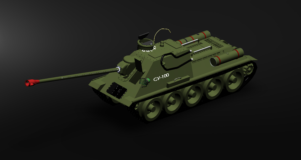 TANK SU-100  tenk