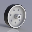 2.6 in Plastic Wheel