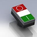 BOTÃO LIGA-DESLIGA QUADRADO (EATON-MOLLER) / SQUARE BUTTON ON-OFF (EATON-MOLLER)