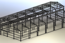 Workshop steel frame