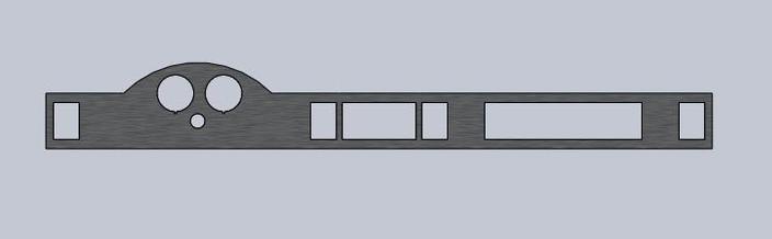 Dashboard for a boat/sportscar
