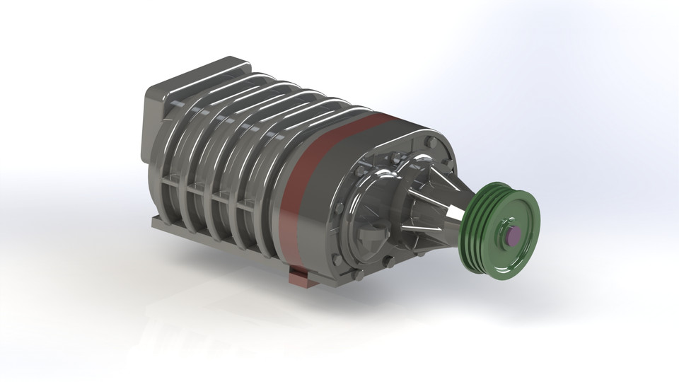 Eaton M62 Supercharger 3D CAD Model Library GrabCAD