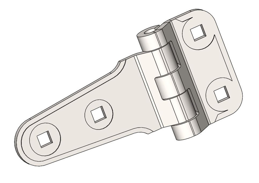 FLAP HINGES 3D CAD Model Library GrabCAD