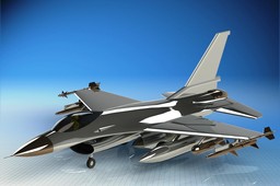 AVIÃO JATO F16 FALCON