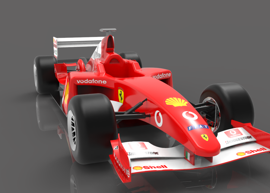 Ferrari F2002 | 3D CAD Model Library | GrabCAD