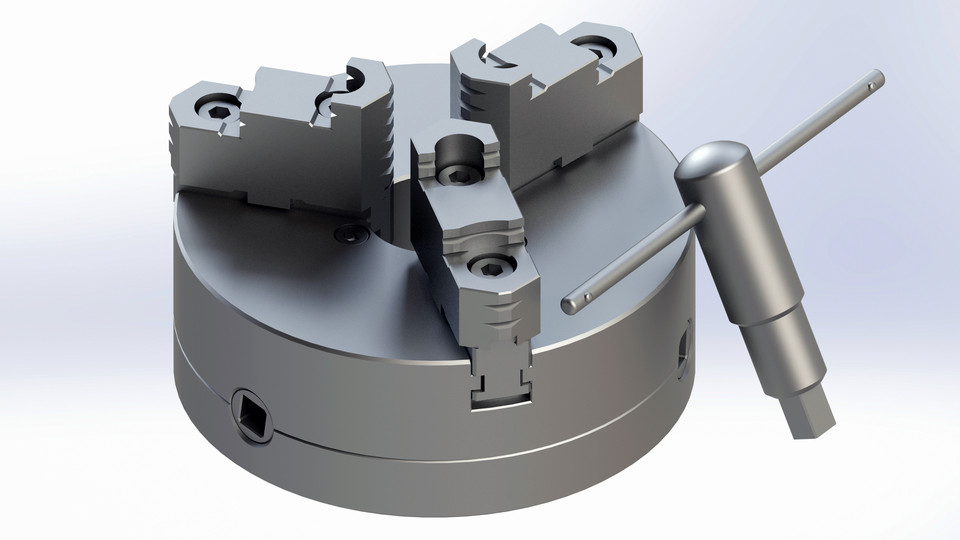 3Jaw Chuck 3D CAD Model Library GrabCAD